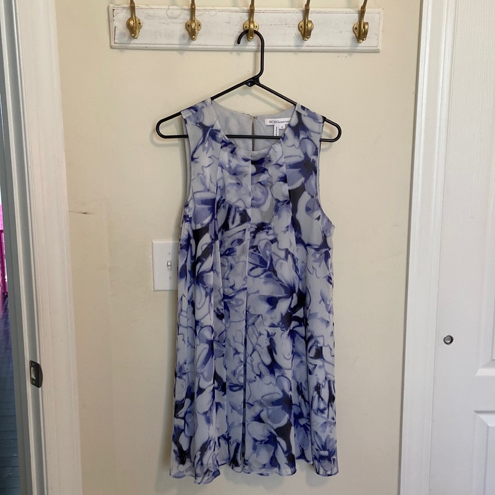 BCBGeneration M blue purple cocktail mini dress